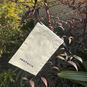 New Arrival Custom Logo Printed Small Organic Cotton <b>Drawstring</b> Bag Packaging Jewelry <b>Pouch</b> - Product Image 2