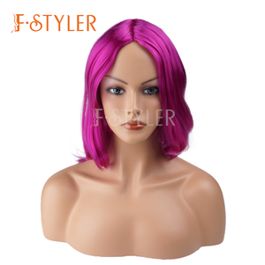 FSTYLER, superventas, pelucas sintéticas, venta al por mayor, venta a granel, moda de fábrica, onda profunda, 6 colores, <span class=keywords><strong>disfraz</strong></span>, <span class=keywords><strong>peluca</strong></span> barata - Product Image 4