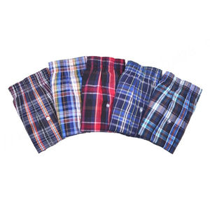 Calzoncillos bóxer para hombre con logotipo personalizado, calzoncillos 100% de algodón, calzoncillos transpirables sueltos de ángulo plano de tiro medio para hombre, calzoncillos bóxer para hombre, ropa interior - Product Image 3