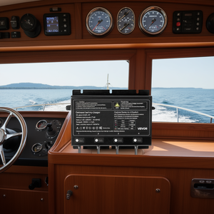 Cargador de Batería Marino Inteligente Vevor de 4 Bancos y 10A 12V, a Prueba de Agua IP68, para Barcos y Autocaravanas, Modelo D0100X32N62 - Product Image 2