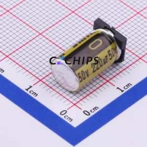 ตัวเก็บประจุ VKMD1451H221MV อลูมิเนียมอิเล็กโตรไลต์ SMD D8xL14.5mm 220uF 20% 50V 1.19A-100kHz - Product Image 1