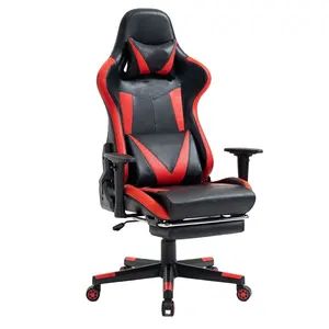 Albania gaming chair with footrest large high back waist pillow 180 recline fotel relaxing stylish racing silla gamer workwell