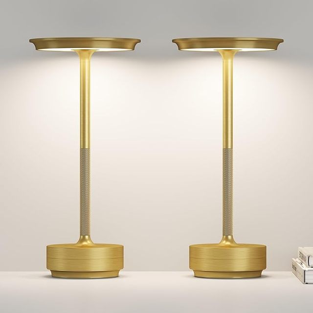 Aluminum Rechargeable Touch Dimming Wireless Modern LED Table Lamp for Hotel Bar Bedroom Restaurant