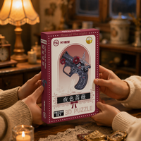 Pistolet jouet Rose de Nuit, Kit de modèle en bois 3D à assembler soi-même, Éducatif, Vente en gros, Personnalisé, STEM, Cadeau, Décoration, Direct usine, OEM, CE EN71