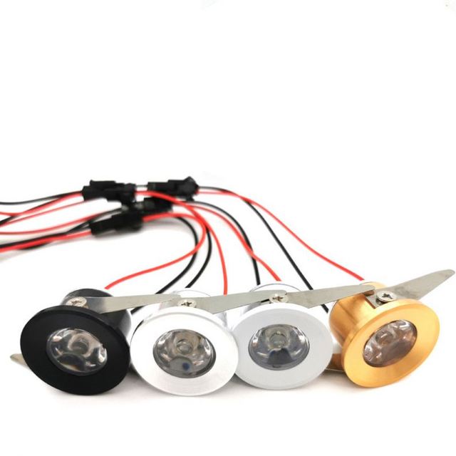 12V 24V 110V 220V Recessed Led Ceiling Spotlight 1W 3W Mini Cabinet Downlight