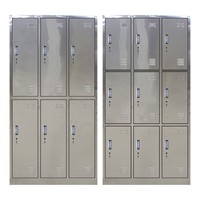 Casier à dossiers de bureau de conception moderne A304 Classeurs à dossiers d'employés en acier inoxydable épaissi pour vestiaires Matériau métallique
