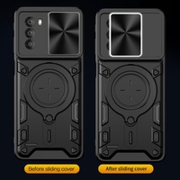 Étui de téléphone portable avec anneau magnétique pour Motorola Edge 70 60S 50 Fusion G86 Power G75 G55 G54 G56 G06 E22i, coque antichoc avec béquille