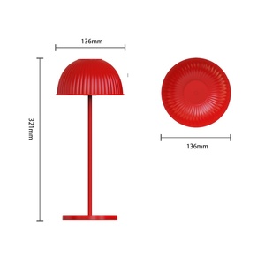 Lampe de table de chevet de luxe sans fil rechargeable à LED, design minimaliste nordique, pour restaurant - Product Image 5