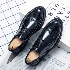 <span class=keywords><strong>Zapatos</strong></span> Oxford Formales de Vestir <span class=keywords><strong>para</strong></span> <span class=keywords><strong>Hombre</strong></span>, con Cordones, Punta Cerrada, Suela Gruesa, Transpirables, de Cuero <span class=keywords><strong>Charol</strong></span> Duradero, Blancos, <span class=keywords><strong>para</strong></span> Otoño e Invierno - Product Image 2