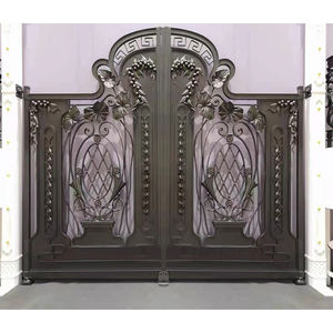 Puerta de Hierro Forjado Decorativa, Elegante y Atractiva para la Entrada Principal del Hogar, con Motor Eléctrico Europeo - Product Image 5