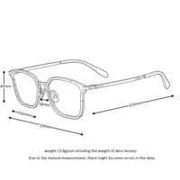 Monture de lunettes optiques haut de gamme en acétate de titane de Shenzhen, verres de prescription personnalisés pour myopie