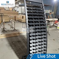 Présentoir vertical pour blocs de gazon artificiel, support d'échantillons sur pied, résistant à la corrosion, pour salle d'exposition