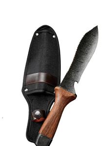 热卖耐用胡桃木抹刀Hori Hori花园刀，带尼龙套园艺工具，用于种植和挖掘 - Product Image 4