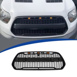 Rejilla de malla de alto rendimiento para todoterreno con luz de señal LED, accesorios de ABS para Ford Transit MK8 de <span class=keywords><strong>2014</strong></span> a 2018 - Product Image 1
