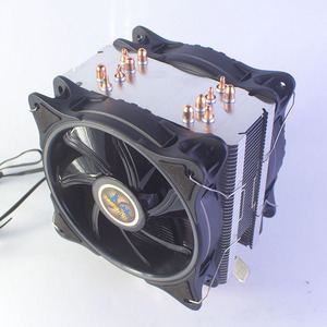 ชุดระบายความร้อนซีพียู Lanshuo ขนาด 120x120x25 มม. 6 ท่อทองแดง พัดลมคู่ สำหรับระบายความร้อนโปรเซสเซอร์ - Product Image 2