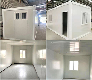 Villa préfabriquée moderne en béton à assembler facilement, avec porte de sécurité en acier, pour la construction et l'<span class=keywords><strong>immobilier</strong></span> – Prix abordable - Product Image 2
