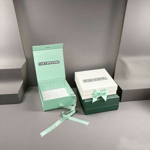 Luxury Magnetic Lid Gift <b>Box</b> Rose Gold Baby Pink | Rigid Cardboard Ribbon Packaging for Souvenirs Cosmetics - Product Image 2