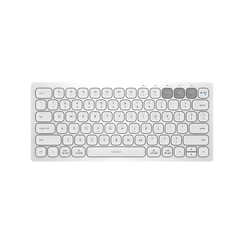 Wireless Keyboard for iOS Android Windows Device, Mini Small Slim Light Portable for iPhone/iPad Pro/Air/iMac, Tablets