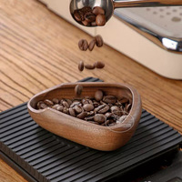 Plateau de mesure de grains de café 40g Tasses à expresso en bois Peser les grains de thé en vrac Plateau de présentation pour récipient de dosage