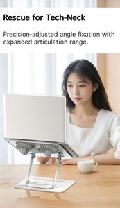 <span class=keywords><strong>Support</strong></span> de refroidissement en alliage d'aluminium argenté coussin d'air réglable accessoire de ventilateur <span class=keywords><strong>ventilé</strong></span> pour refroidisseur de jeu ordinateur portable tablette <span class=keywords><strong>PC</strong></span> supports - Product Image 6