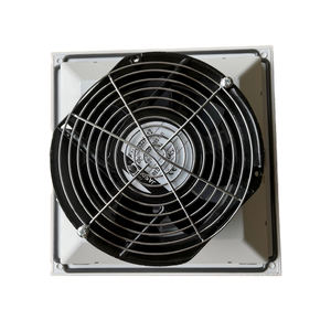 Filtre de ventilateur de panneau électrique en plastique 255 mm x 255 mm <span class=keywords><strong>280</strong></span> m3/<span class=keywords><strong>h</strong></span> 230 V AC DC <span class=keywords><strong>EC</strong></span> IP54 RAL7035 anti-poussière OEM ODM double roulement à billes - Product Image 3