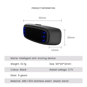 Pulso portátil cómodo uso carga USB <span class=keywords><strong>dejar</strong></span> <span class=keywords><strong>de</strong></span> <span class=keywords><strong>roncar</strong></span> salud dormir bien Apnea ayuda inteligente dispositivo antironquidos máquina - Product Image 3
