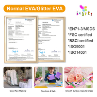 Feuille de mousse EVA 2mm, 5mm A4 pour l'artisanat DIY des enfants, rouleau de mousse EVA auto-adhésif pour la découpe artisanale