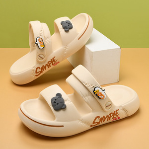 Pink EVA Flat Sandals Women Summer Anti Slip Breathable Comfortable Outdoor Beach <b>Slides</b> Sporty Style Open Toe Casual Shoes - Product Image 2