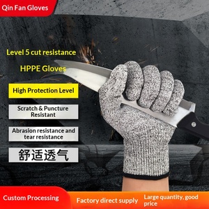 Factory Wholesale CE EN388 HPPE <strong>Garden</strong> Worker Cut Resistant Level 5 Food Grade Safety Work <strong>Gloves</strong> - Product Image 3