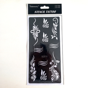 Ingrosso Fiore di Arte Classica Riutilizzabile Henna Tatuaggio Pittura Stencil viso di lusso per il corpo Wist impermeabile henné finto tatuaggio temporaneo - Product Image 2