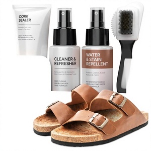 Kit de nettoyage de chaussures FORTIVO 4-en-1 pour <span class=keywords><strong>Birkenstock</strong></span>, cuir de qualité supérieure/suède/<span class=keywords><strong>nubuck</strong></span>/liège, soin sûr, protecteur et scellant - Product Image 1