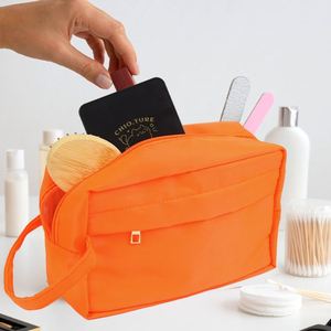 Wholesale Custom PU Zipper <b>Large</b> Water Resistant Soft Handle <b>Makeup</b> <b>Bag</b> with Logo - Product Image 4
