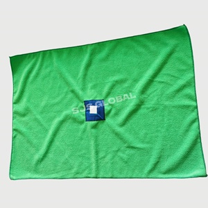 Chiffon de nettoyage de sol en microfibre 50*70cm avec trou central pour balai serpillère - Product Image 1