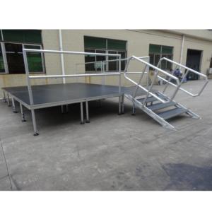 Plataforma de Escenario para Bodas de Aluminio, Escenario Móvil para Exteriores con Certificación CE, Fácil Montaje, Opción de Madera - Product Image 4