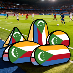 Bannière ovale Comores en tissu tricoté warp-knit pour la promotion publicitaire en extérieur, tente extérieure - Product Image 4