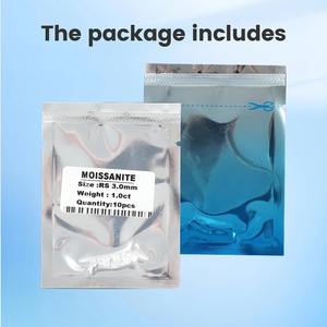 1.0ct por Paquete, Tamaño Pequeño 0.8-3.5mm, Piedra Preciosa de Moissanita Creada en Laboratorio, Color D Incoloro, VVS1, Corte Excelente, Certificado CAL - Product Image 6