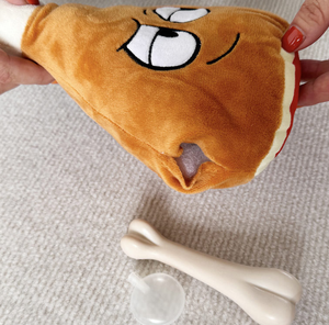 Juguetes de Peluche para Masticar con Sonido de Pollo y Hamburguesa, de Peluche Sintético, Interactivos, con Certificación ISO9001, Venta al Por Mayor - Product Image 5