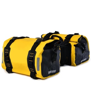 Modische PVC-Motorrad-Aufbewahrung tasche mit großer Kapazität Reiß verschluss verschluss Wasserdichte Rücksitz-Heck tasche Universal Characters Pattern - Product Image 1