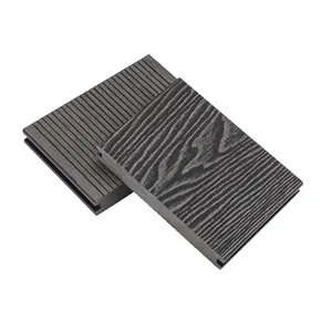 뜨거운 한국 회색 나무 바닥 나무 플라스틱 복합 WPC 갑판