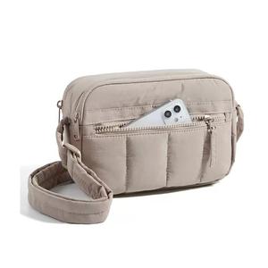 Bolso Bandolera Acolchado de Moda para Mujer, Bolso de Hombro Ligero, Mini Bolso de Viaje con Cierre de Cremallera, Portátil - Product Image 4