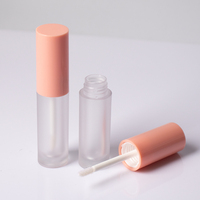 Contenants ronds en plastique vides pour gloss à lèvres, type emballage cosmétique de marque, applicateurs de gloss en gros