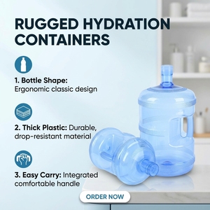 Bouteille d'eau de 5 gallons, conteneur de 5 gallons pour magasin/restaurant/bureau/maison - Product Image 3