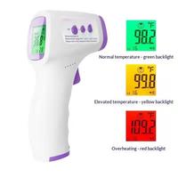 Thermomètre numérique infrarouge portatif sans contact pour la température frontale, pistolet de mesure rapide de la température corporelle, tensiomètre