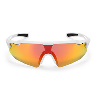 Haute qualité professionnel adulte compétition course course cyclisme lunettes sans fuite Anti-buée Protection UV bleu blanc or