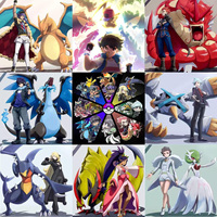 JR Wholesale Populaire Illustration de dessin animé Pokémon Planche d'art Mini briques de cristal carrées colorées Gengar Cartes de collection pour enfants