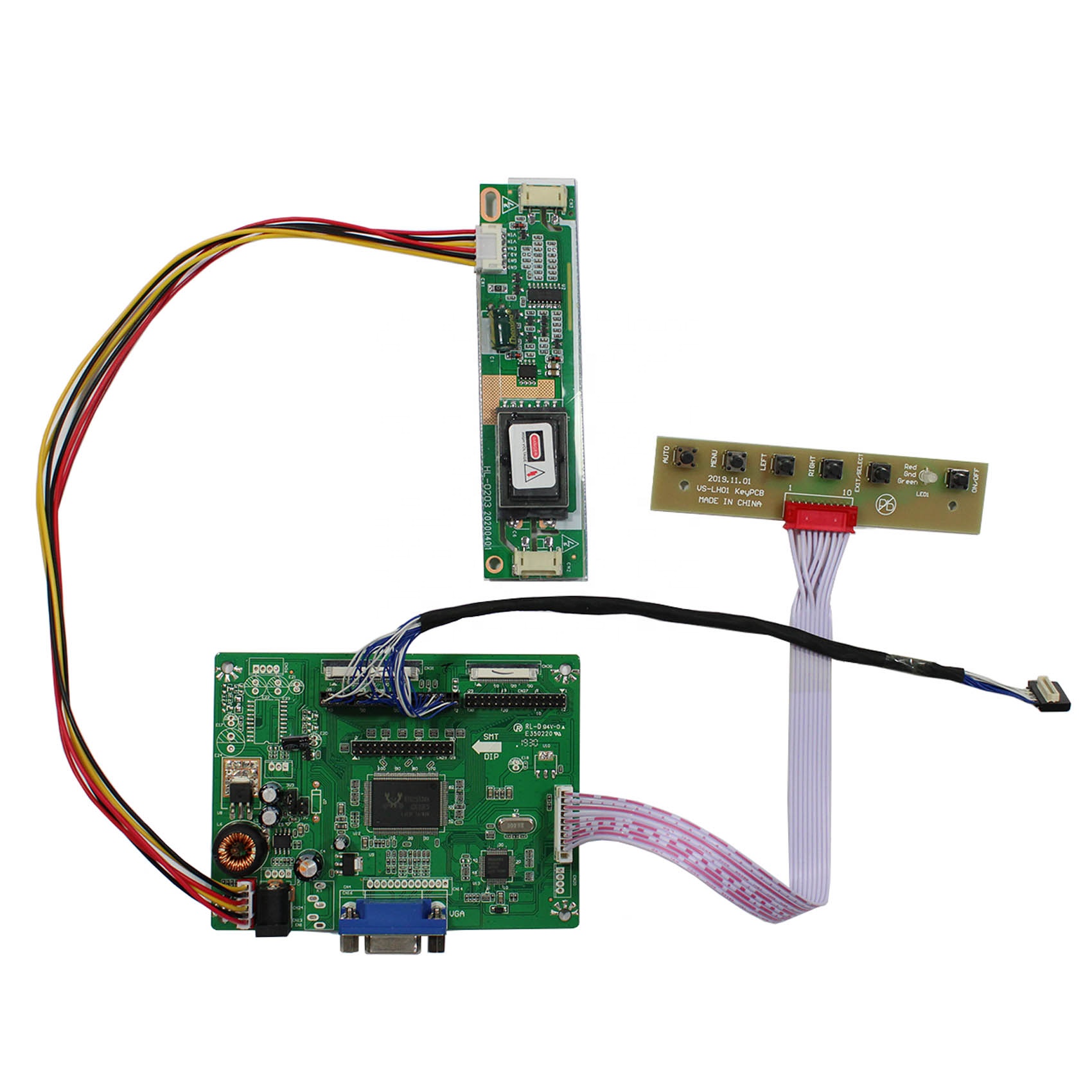 VGA LCD Controller Board Compatible Work With 6.5inch 640x480 2CCFL NL6448AC20-06 LCD Screen