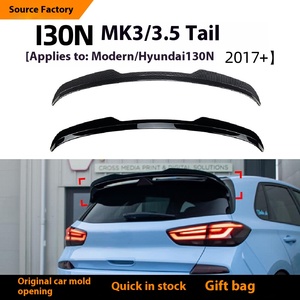 Alerón de techo ABS para coche I30N MK3/3.5 2017+, alerón trasero fijo, modificación externa, alerón superior de una sola cubierta JC-0997 para I30N - Product Image 5