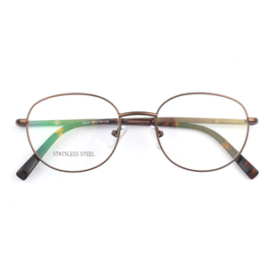 2220Artistic - Montura de Gafas Redonda de Metal Retro con Buena Elasticidad <span class=keywords><strong>y</strong></span> Resistente a la Deformación Gafas Ópticas Económicas - Product Image 1