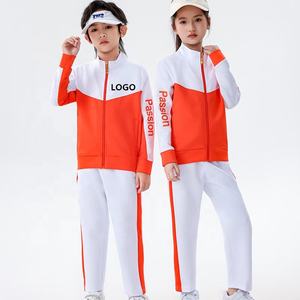 Hot Sell Custom Design Logo Mannen Kinderen Lange Mouw Tennisjas Broek Set Rood Wit Voetbal Trainingspak Jogging Hardlooppakken - Product Image 3