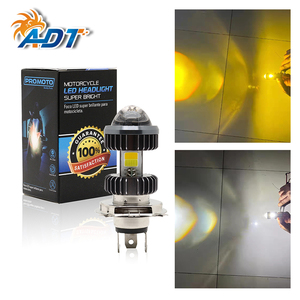 หลอดไฟหน้ารถมอเตอร์ไซค์ ADT LED 12V 20W ความสว่างจริง 2000LM H4 BA20D ไฟตัดหมอกแบบสองสี หลอดไฟหน้า LED - Product Image 5